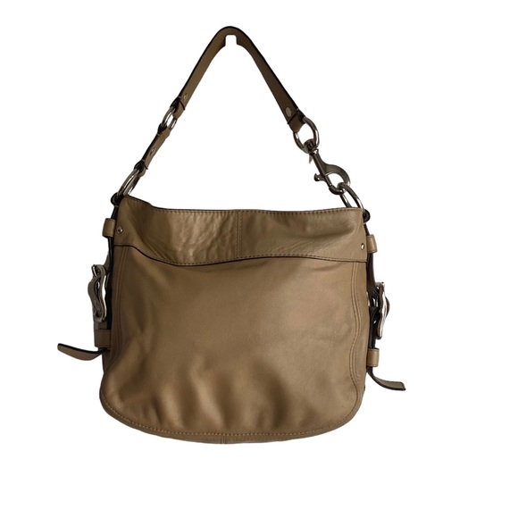 Coach Beige Zoe Hobo Purse - Picture 2 of 13